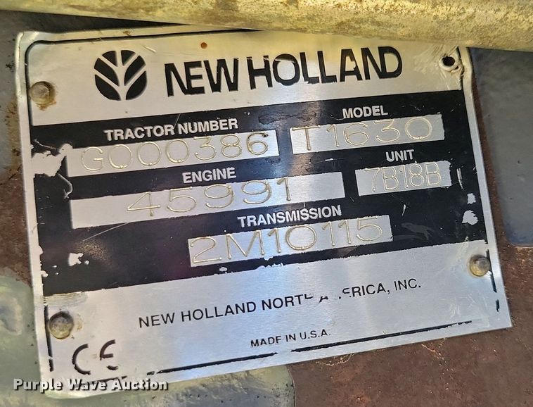 image for item DN3502 1997 Ford New Holland 1630 MFWD tractor