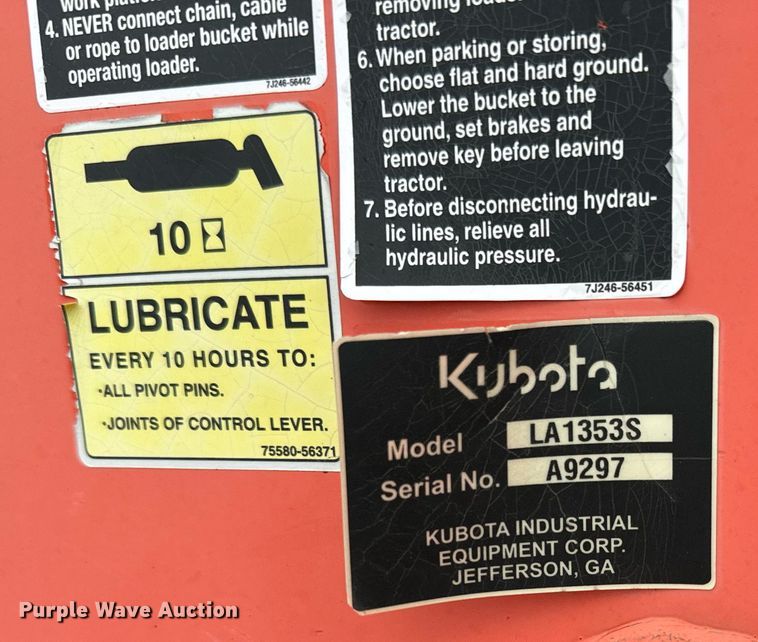 image for item DS7531 Kubota M8540D  MFWD tractor