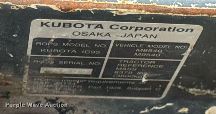 image for item DS7531 Kubota M8540D  MFWD tractor