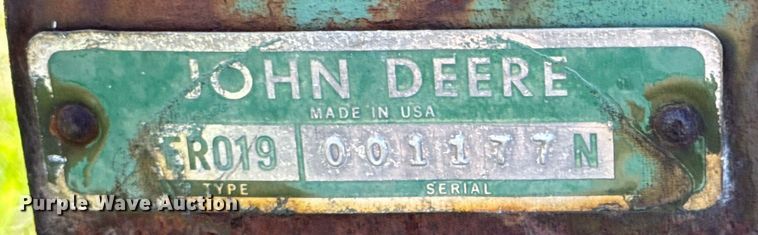 image for item DX1164 John Deere ER019 field cultivator