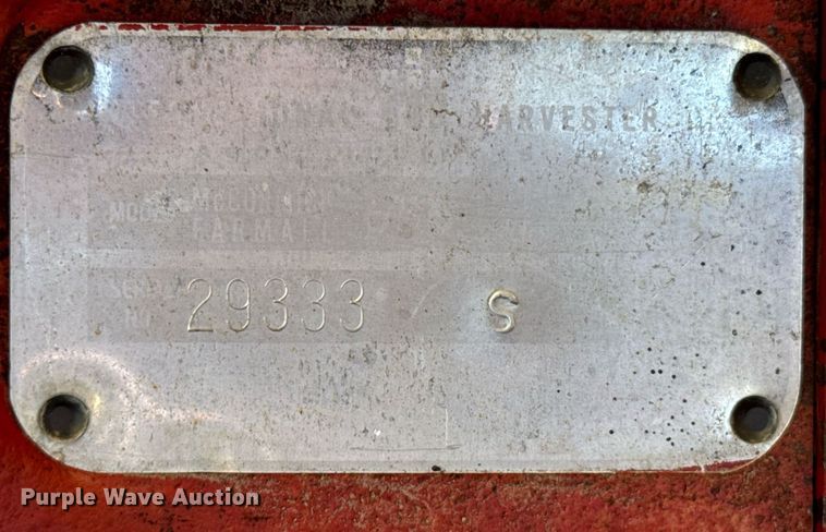 image for item DX1225 McCormick Farmall 656 tractor