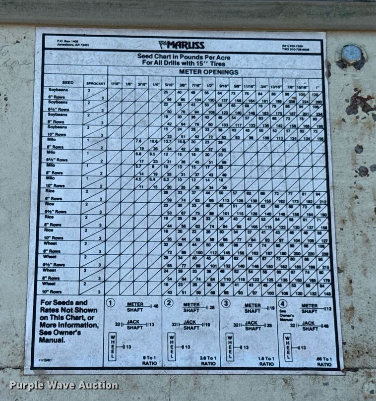 image for item DX1227 Marliss Pasture King no-till grain drill