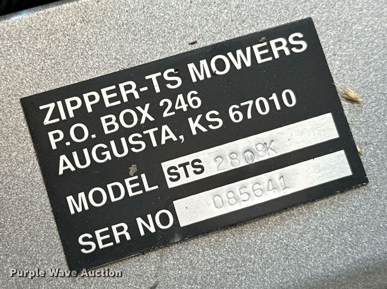 image for item DX3601 Zipper STS-2809K ZTR lawn mower