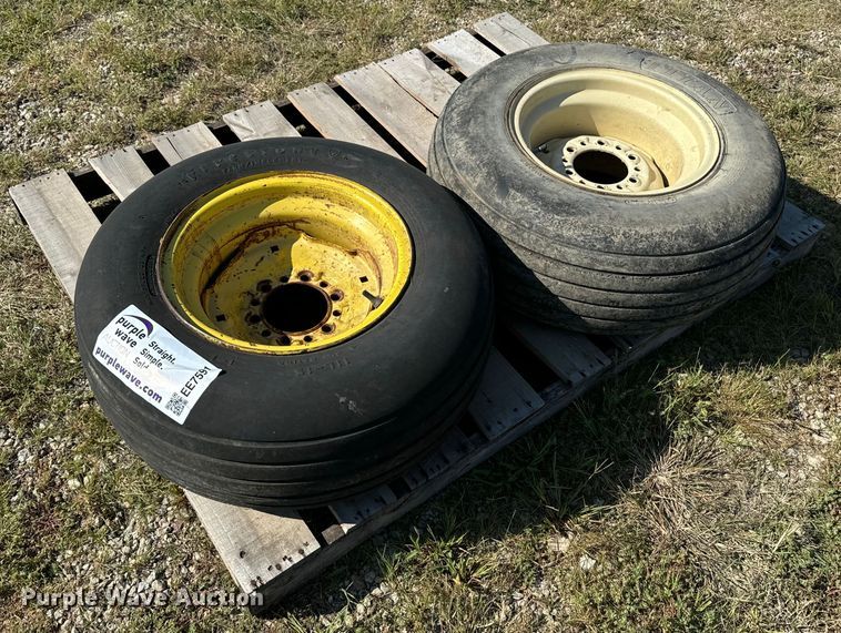 image for item EE7591 (2) 11L-15 tires and wheels