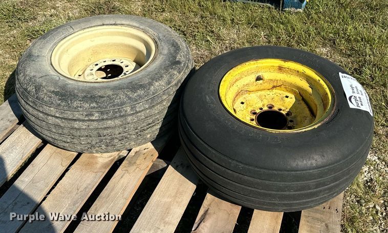 image for item EE7591 (2) 11L-15 tires and wheels