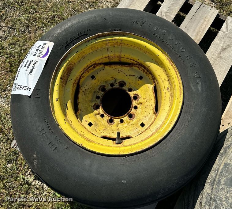image for item EE7591 (2) 11L-15 tires and wheels