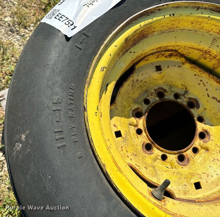image for item EE7591 (2) 11L-15 tires and wheels