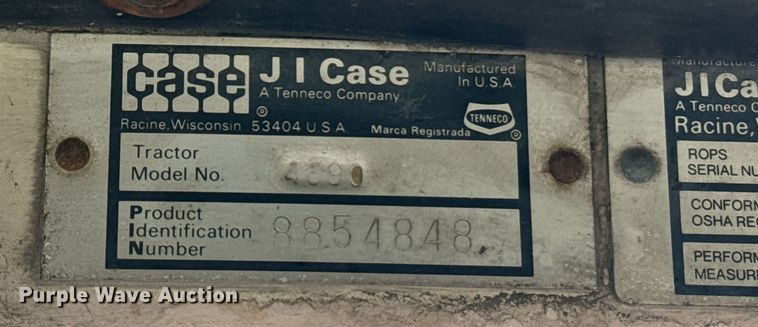 image for item EE7656 1979 Case 4690 4WD tractor