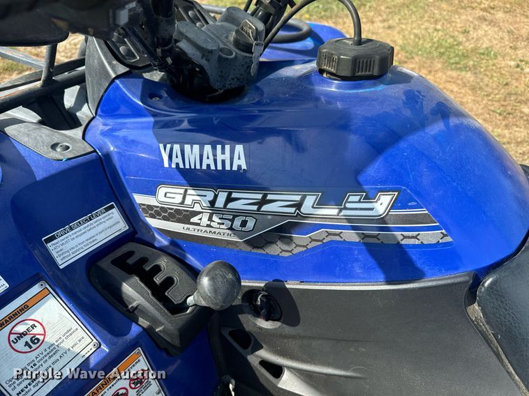 image for item EE7661 2014 Yamaha Grizzly 450 ATV