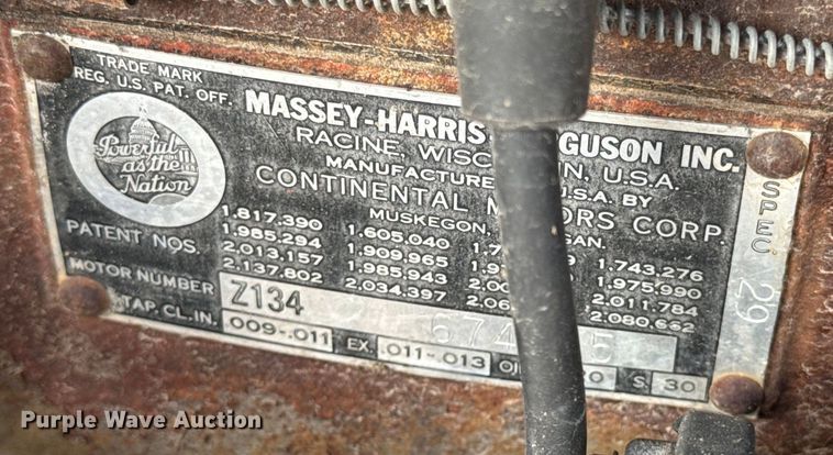 image for item EH7015 1958 Massey-Ferguson 50 tractor