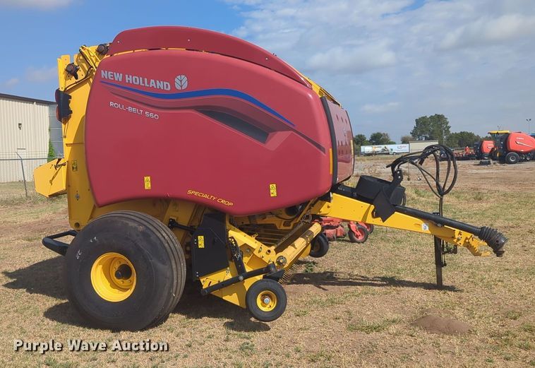 image for item EQ2188 2022 New Holland RB560 round baler