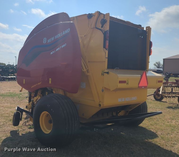 image for item EQ2188 2022 New Holland RB560 round baler