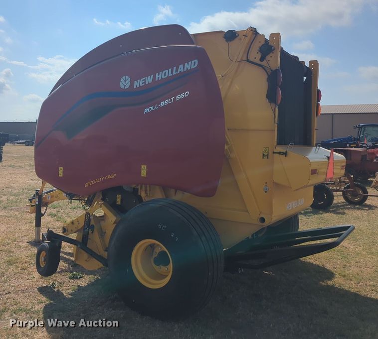 image for item EQ2188 2022 New Holland RB560 round baler