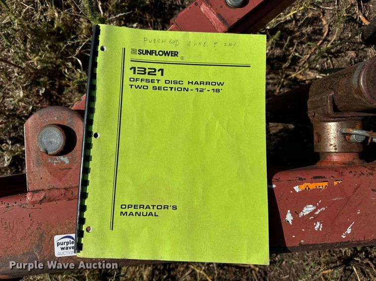 image for item OE9235 Sunflower 1321-14 off-set disk