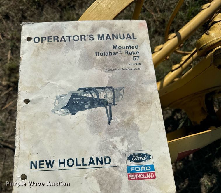 image for item OE9238 Ford New Holland Rolabar 57 hay rake