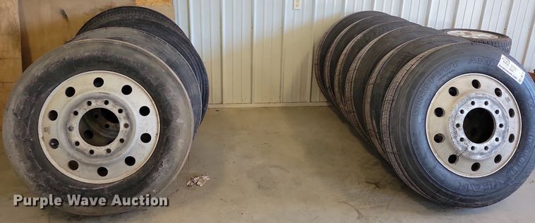 image for item DN3508 (11) 285/75R24.5 tires and wheels