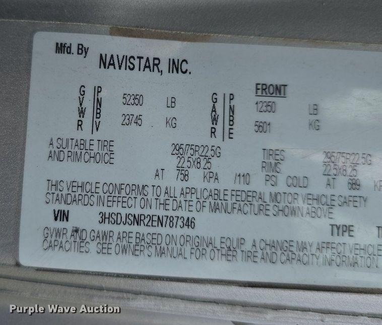 image for item DS4813 2014 International Eagle ProStar semi truck