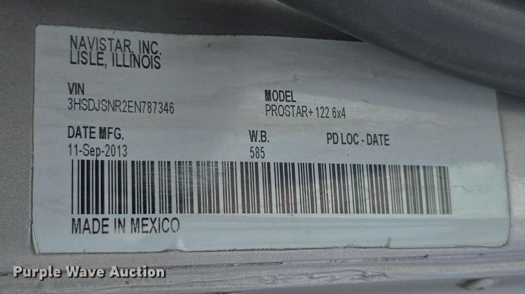 image for item DS4813 2014 International Eagle ProStar semi truck