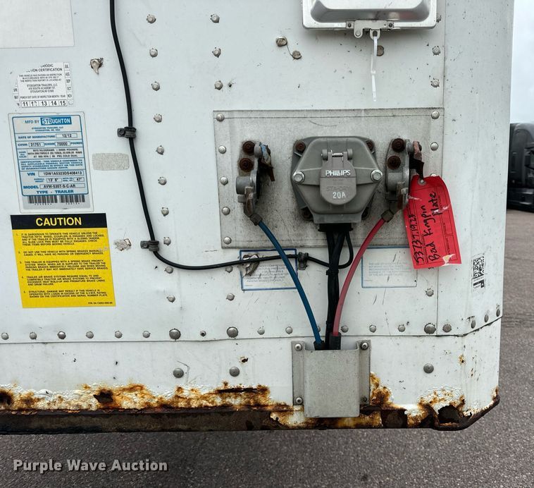 image for item DV5870 2013 Stoughton  AVW-535T-S-C-AR dry van trailer