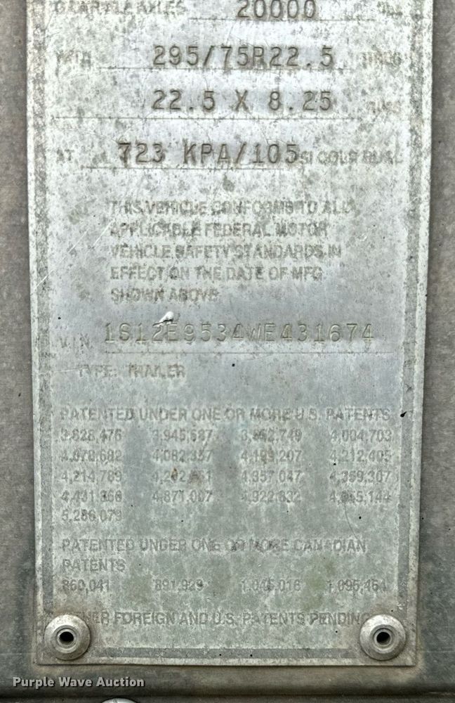 image for item DV5874 1998 Strick  dry van trailer