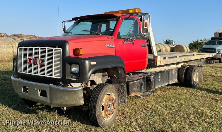 image for item EJ7246 1992 GMC  Topkick C6500 rollback truck