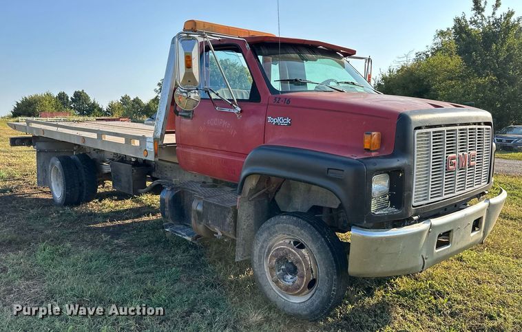 image for item EJ7246 1992 GMC  Topkick C6500 rollback truck