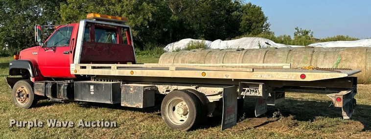 image for item EJ7246 1992 GMC  Topkick C6500 rollback truck