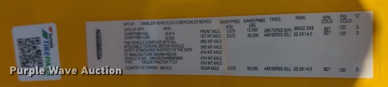 image for item EQ2164 2021 Freightliner  Cascadia 126 semi truck