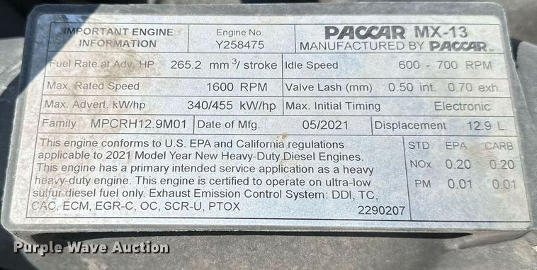 image for item EQ2169 2022 Kenworth  T680 semi truck