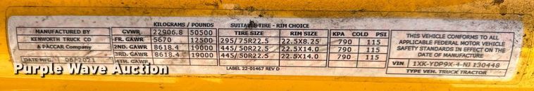 image for item EQ2169 2022 Kenworth  T680 semi truck