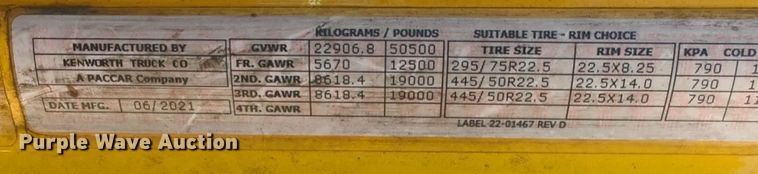 image for item EQ2171 2022 Kenworth  T680 semi truck