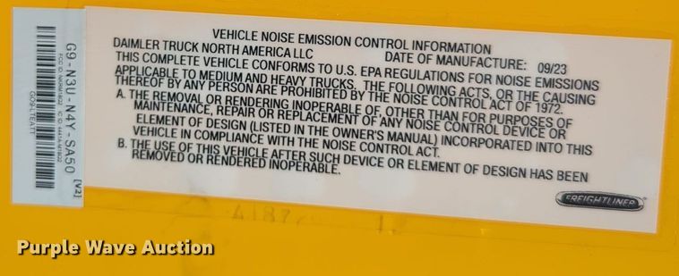 image for item EQ2177 2024 Freightliner  Cascadia 126 semi truck