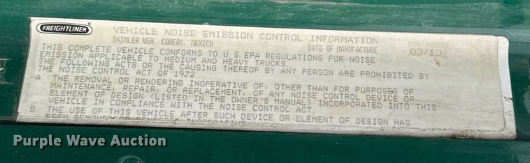 image for item IE9062 2014 Freightliner  Coronado semi truck