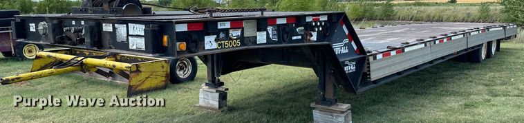 image for item MV9064 1998 Wilson 4860FT Muvall drop deck hydraulic tail equipment trailer