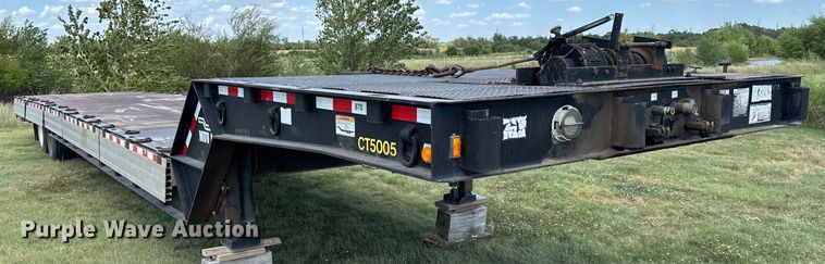 image for item MV9064 1998 Wilson 4860FT Muvall drop deck hydraulic tail equipment trailer