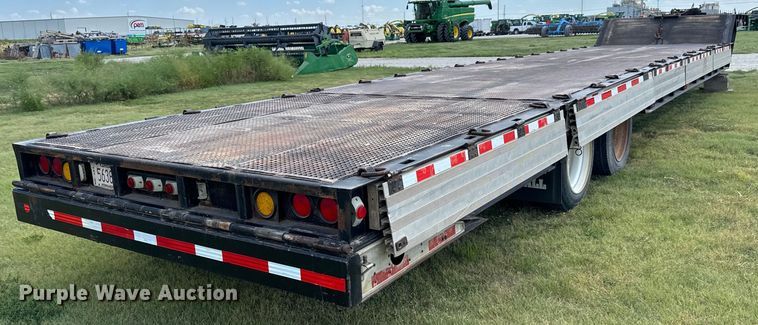 image for item MV9064 1998 Wilson 4860FT Muvall drop deck hydraulic tail equipment trailer