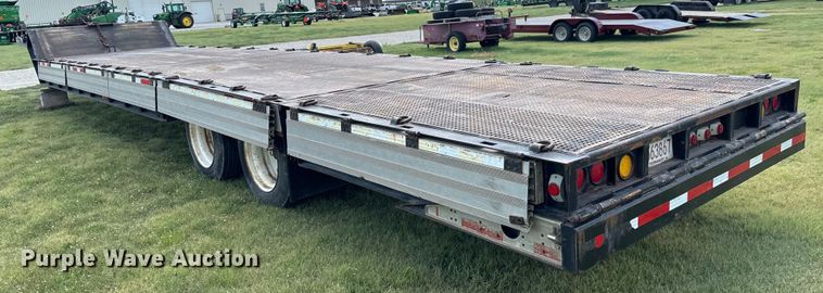 image for item MV9064 1998 Wilson 4860FT Muvall drop deck hydraulic tail equipment trailer