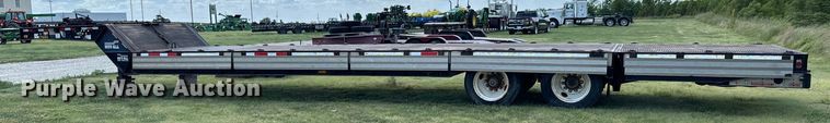 image for item MV9064 1998 Wilson 4860FT Muvall drop deck hydraulic tail equipment trailer