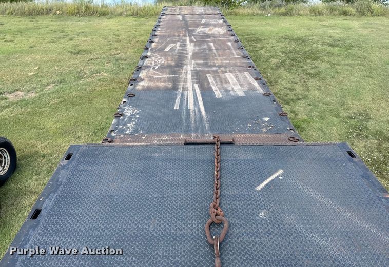 image for item MV9064 1998 Wilson 4860FT Muvall drop deck hydraulic tail equipment trailer