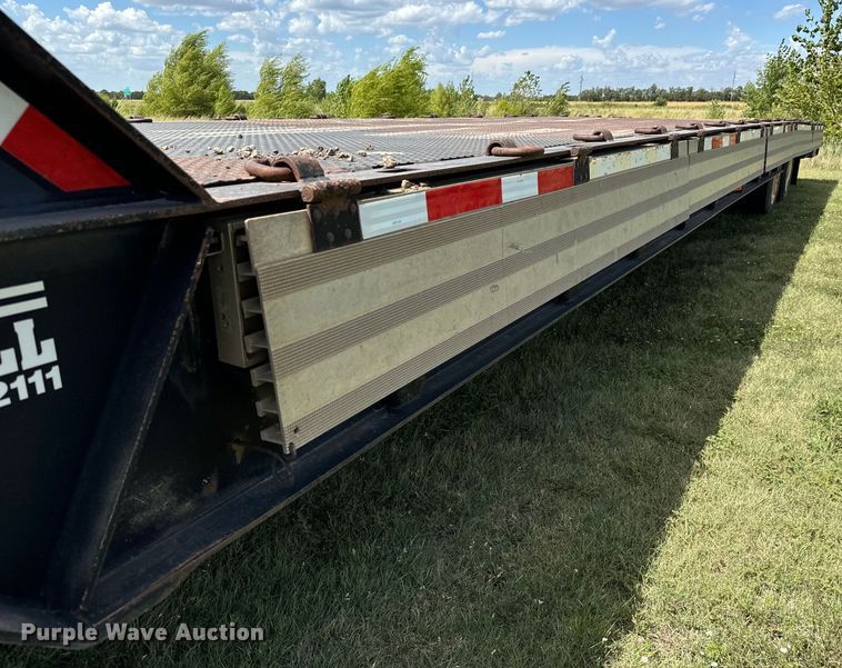 image for item MV9064 1998 Wilson 4860FT Muvall drop deck hydraulic tail equipment trailer