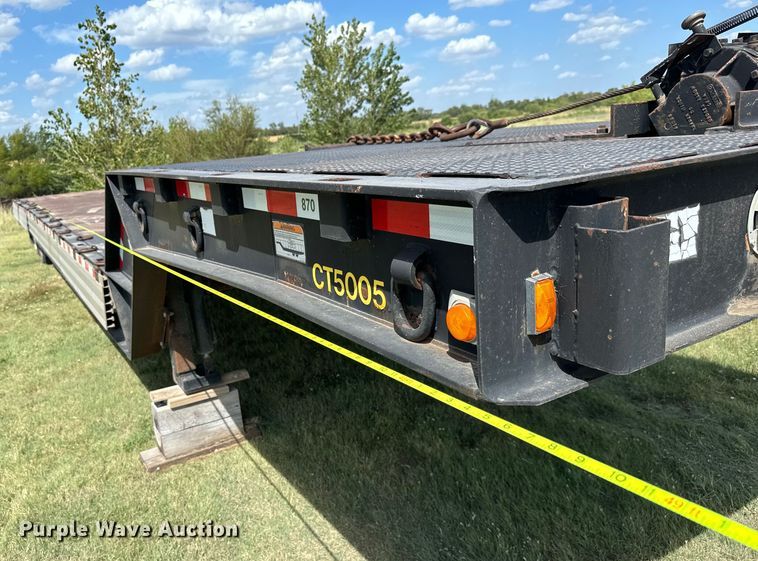 image for item MV9064 1998 Wilson 4860FT Muvall drop deck hydraulic tail equipment trailer