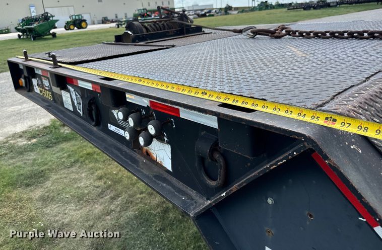image for item MV9064 1998 Wilson 4860FT Muvall drop deck hydraulic tail equipment trailer