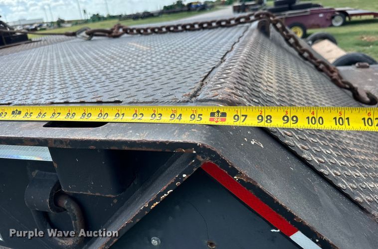 image for item MV9064 1998 Wilson 4860FT Muvall drop deck hydraulic tail equipment trailer