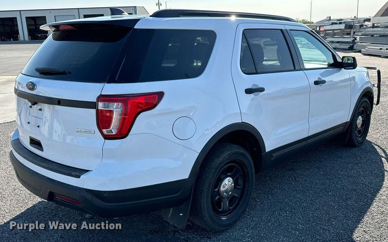 image for item DH1255 2018 Ford Explorer Police Interceptor  SUV