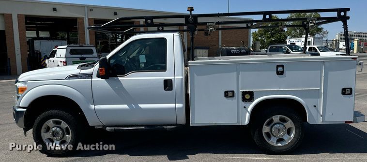 image for item DH1263 2016 Ford F250 Super Duty XLT utility bed pickup truck