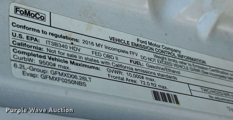 image for item DH1263 2016 Ford F250 Super Duty XLT utility bed pickup truck