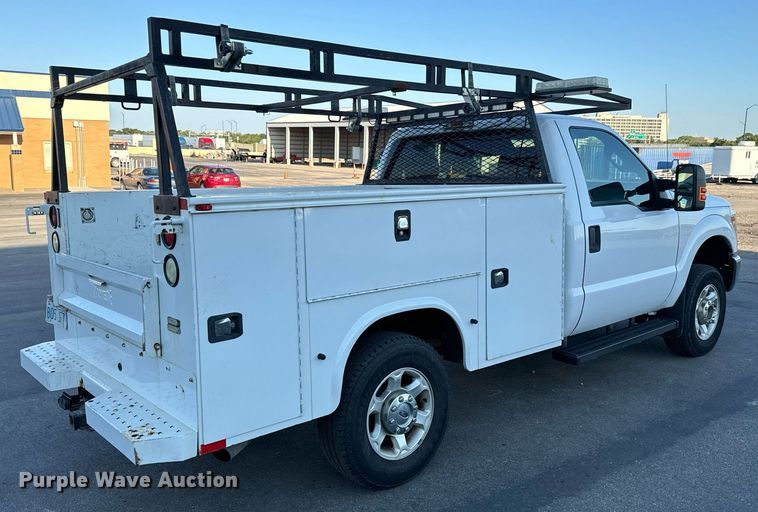 image for item DH1272 2016 Ford F250 Super Duty XLT utility bed pickup truck