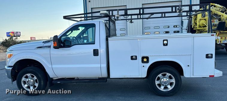 image for item DH1272 2016 Ford F250 Super Duty XLT utility bed pickup truck