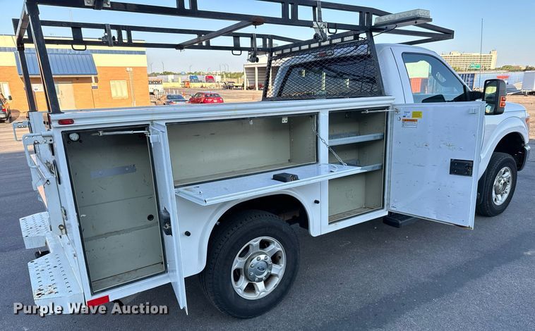 image for item DH1272 2016 Ford F250 Super Duty XLT utility bed pickup truck