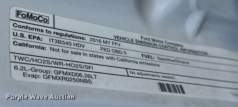 image for item DH1272 2016 Ford F250 Super Duty XLT utility bed pickup truck